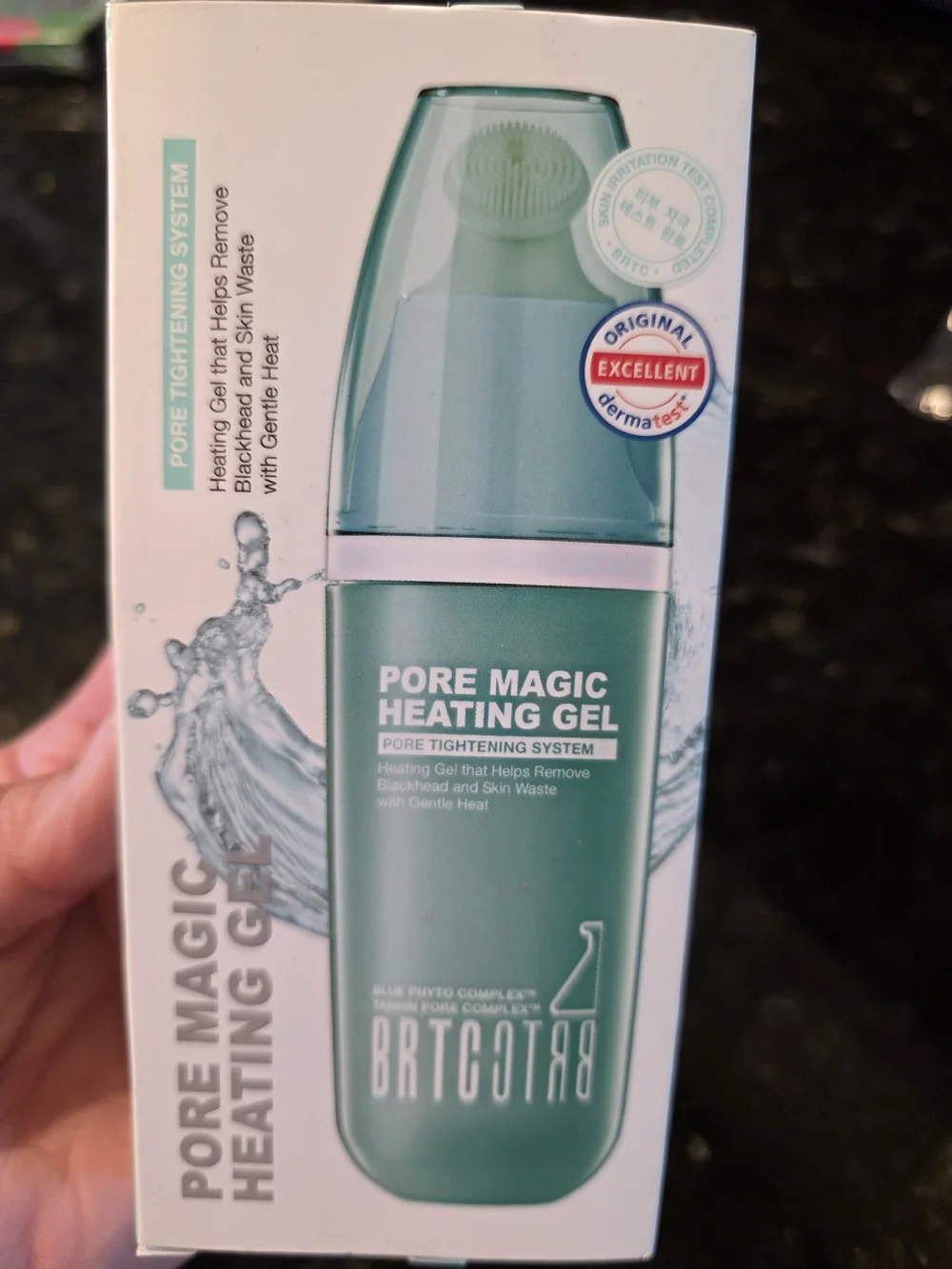 BRTO Pore Magic Heating Gel - Mint & White Packaging